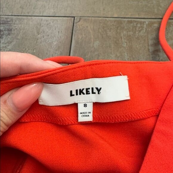 Likely Red Ruffle Cocktail Dress - Picture 2 of 10